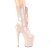 Pleaser FLAMINGO-1050 Plateau Ankle Boots Patent Nude EU-35 / US-5