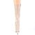 Pleaser FLAMINGO-1050 Plateau Ankle Boots Patent Nude EU-37 / US-7