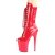 Pleaser FLAMINGO-1050 Plateau Ankle Boots Patent Red EU-35 / US-5
