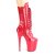 Pleaser FLAMINGO-1050 Plateau Ankle Boots Patent Red EU-35 / US-5
