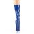 Pleaser FLAMINGO-1050 Plateau Ankle Boots Patent Blue EU-36 / US-6