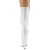 Pleaser FLAMINGO-1050 Plateau Ankle Boots Patent White EU-39 / US-9