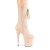 Pleaser FLAMINGO-1050FS Plateau Ankle Boots Faux Suede Beige EU-37 / US-7