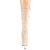 Pleaser FLAMINGO-1050FS Plateau Ankle Boots Faux Suede Beige EU-38 / US-8
