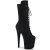 Pleaser FLAMINGO-1050FS Plateau Ankle Boots Faux Suede Black EU-40 / US-10