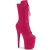 Pleaser FLAMINGO-1050FS Plateau Ankle Boots Faux Suede Pink EU-42 / US-12