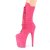 Pleaser FLAMINGO-1050FS Plateau Ankle Boots Faux Suede Pink EU-35 / US-5