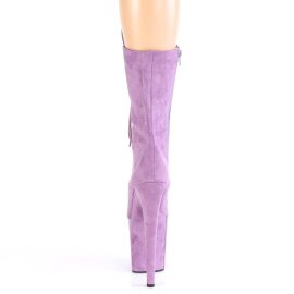 Pleaser FLAMINGO-1050FS Plateau Ankle Boots Faux Suede Purple EU-39 / US-9
