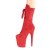 Pleaser FLAMINGO-1050FS Plateau Ankle Boots Faux Suede Red EU-42 / US-12