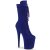 Pleaser FLAMINGO-1050FS Plateau Ankle Boots Faux Suede Blue EU-42 / US-12
