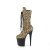 Pleaser FLAMINGO-1050LP Plateau Ankle Boots Brown EU-35 / US-5