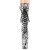 Pleaser FLAMINGO-1050SP Plateau Ankle Boots Snake Black White EU-39 / US-9