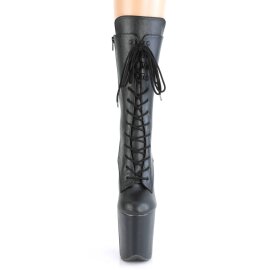 Pleaser FLAMINGO-1050WR Plateau Ankle Boots Faux Leather Black EU-42 / US-12