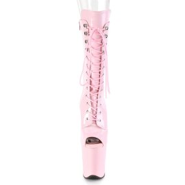 Pleaser FLAMINGO-1051 Plateau Ankle Boots Patent Light Pink EU-35 / US-5