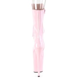 Pleaser FLAMINGO-1051 Plateau Ankle Boots Patent Light Pink EU-35 / US-5