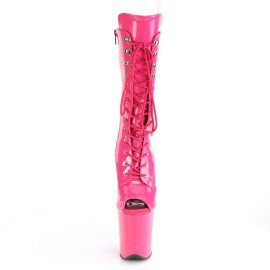 Pleaser FLAMINGO-1051 Plateau Ankle Boots Patent Pink EU-35 / US-5