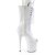 Pleaser FLAMINGO-1051 Plateau Ankle Boots Patent White EU-41 / US-11