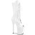 Pleaser FLAMINGO-1051 Plateau Ankle Boots Patent White EU-38 / US-8