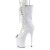 Pleaser FLAMINGO-1051 Plateau Ankle Boots Patent White EU-38 / US-8