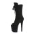Pleaser FLAMINGO-1051FS Plateau Ankle Boots Faux Suede Black EU-35 / US-5