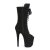 Pleaser FLAMINGO-1051FS Plateau Ankle Boots Faux Suede Black EU-35 / US-5