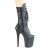 Pleaser FLAMINGO-1053 Plateau Ankle Boots Faux Leather Black EU-35 / US-5