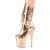 Pleaser FLAMINGO-1053 Plateau Ankle Boots Metallic Chrome Rose Gold EU-35 / US-5