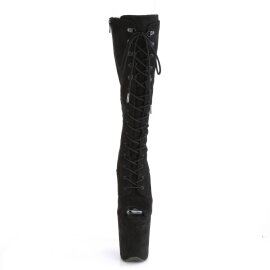 Pleaser FLAMINGO-2051FS Plateau Ankle Boots Faux Suede Black EU-39 / US-9