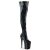Pleaser FLAMINGO-3000HWR Plateau Overknee Boots Patent Holo Black EU-35 / US-5