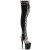 Pleaser FLAMINGO-3027SP Plateau Overknee Boots Snake Black EU-41 / US-11
