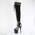 Pleaser FLAMINGO-3027SP Plateau Overknee Boots Snake Black EU-39 / US-9
