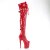 Pleaser FLAMINGO-3028 Plateau Overknee Boots Patent Red EU-38 / US-8