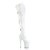 Pleaser FLAMINGO-3028 Plateau Overknee Boots Patent White EU-38 / US-8
