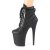 Pleaser FLAMINGO-800-05 Plateau Ankle Boots Faux Leather Black EU-35 / US-5
