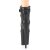 Pleaser FLAMINGO-800-05 Plateau Ankle Boots Faux Leather Black EU-35 / US-5