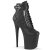 Pleaser FLAMINGO-800-05 Plateau Ankle Boots Faux Leather Black EU-36 / US-6