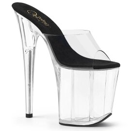 Pleaser FLAMINGO-801 Plateau Mules Transparent EU-35 / US-5