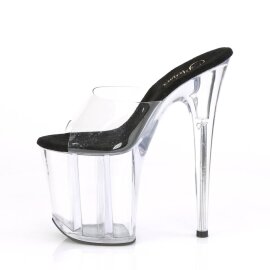 Pleaser FLAMINGO-801 Plateau Mules Transparent EU-35 / US-5