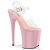 Pleaser FLAMINGO-808 Plateau Sandalettes Transparent Light Pink EU-37 / US-7