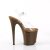 Pleaser FLAMINGO-808 Plateau Sandalettes Transparent Mocha EU-35 / US-5