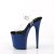 Pleaser FLAMINGO-808 Plateau Sandalettes Transparent Blue EU-35 / US-5