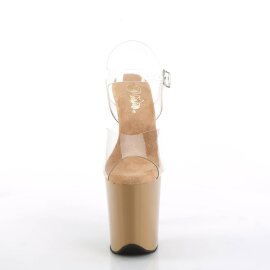 Pleaser FLAMINGO-808 Plateau Sandalettes Transparent...