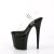 Pleaser FLAMINGO-808CRS-2 Plateau Sandalettes Rhinestones Transparent Black EU-37 / US-7