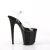 Pleaser FLAMINGO-808CRS-2 Plateau Sandalettes Rhinestones Transparent Black EU-37 / US-7