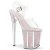 Pleaser FLAMINGO-808G Plateau Sandalettes Glitter Transparent Light Pink EU-37 / US-7