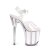 Pleaser FLAMINGO-808G Plateau Sandalettes Glitter Transparent Light Pink EU-37 / US-7