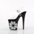 Pleaser FLAMINGO-808NLHS Plateau Sandalettes Transparent Black EU-35 / US-5