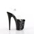Pleaser FLAMINGO-808NLSK Plateau Sandalettes Transparent Black EU-35 / US-5
