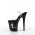 Pleaser FLAMINGO-808NLTG Plateau Sandalettes Transparent Black EU-36 / US-6