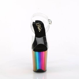 Pleaser FLAMINGO-808RC Plateau Sandalettes Chrome...
